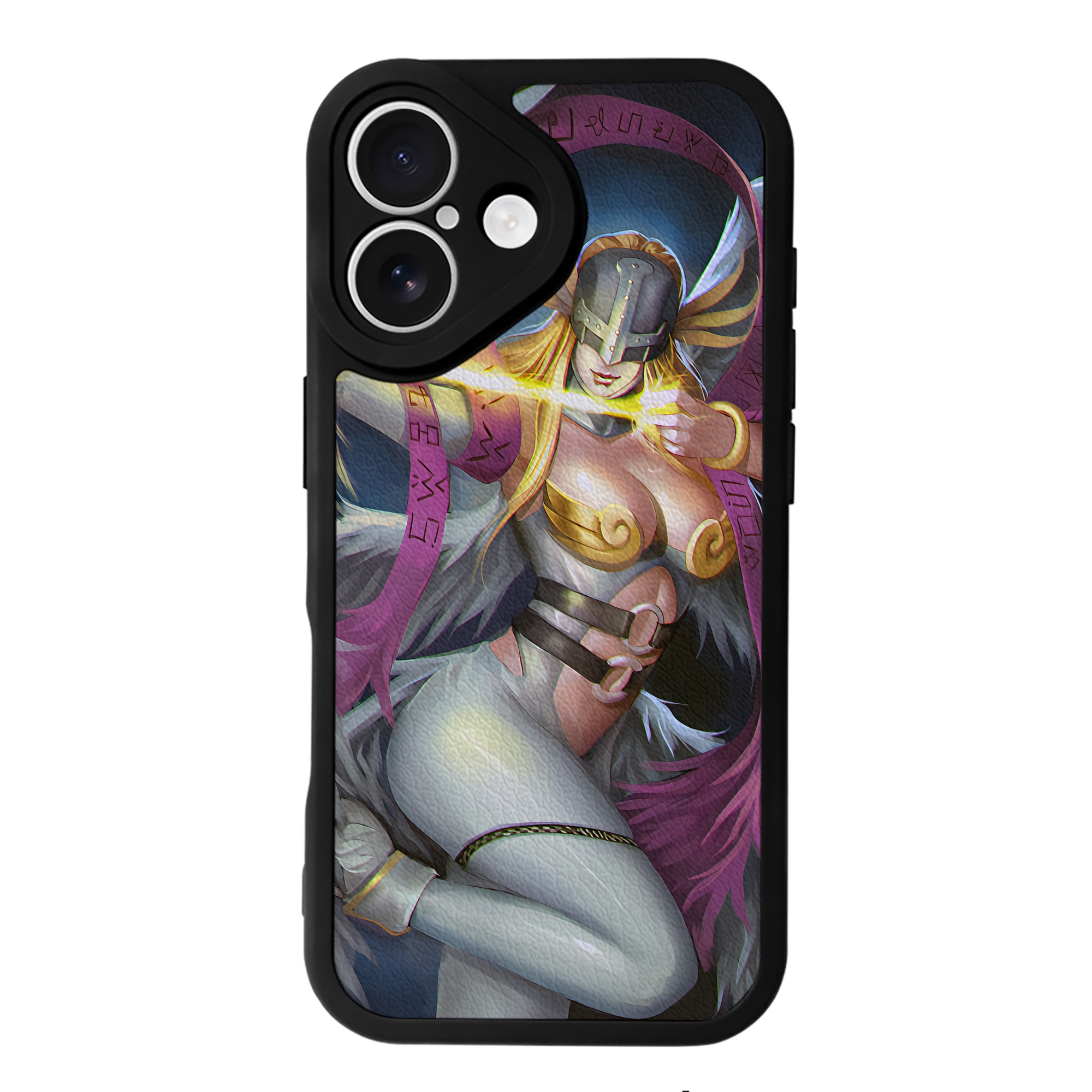 （画像用） Digimon デジタルモンスター/デジモン 【iPhone 16シリーズ対応】シリコンスマホケース（レザー調） 材質：シリコン